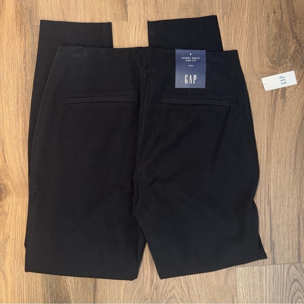 GAP Skinny Ankle Side Zip Stretch Pants - Picture 3 of 4
